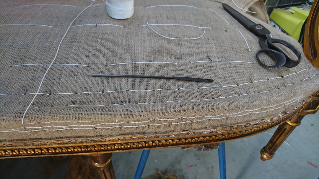 Re-springing and hand stitching - Launceston Upholstery